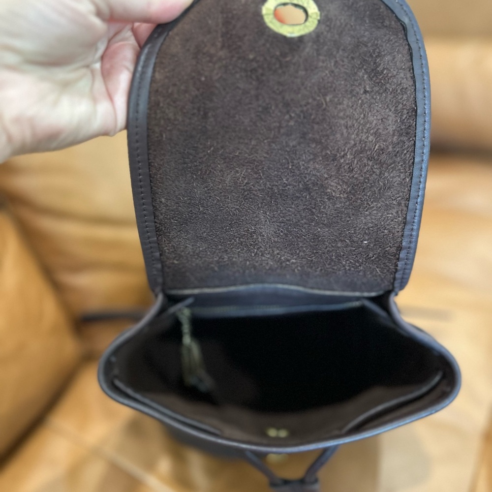 Coach Authentic 100% Leather Drawstring Backpack … - image 5